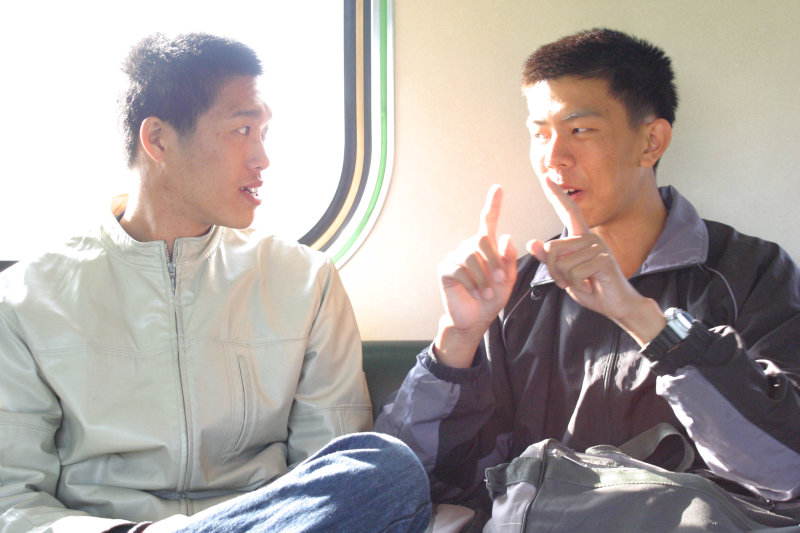 台灣鐵路旅遊攝影街拍帥哥對話的旅客2005-01-16(3)攝影照片40