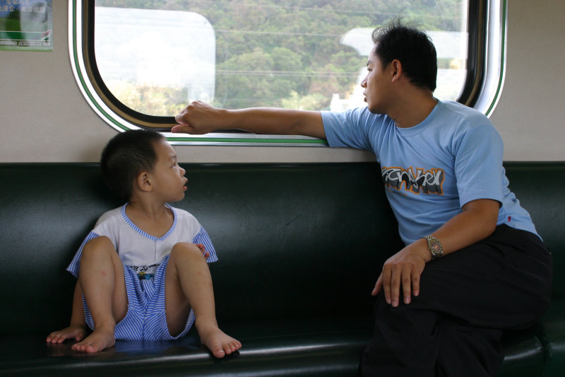 台灣鐵路旅遊攝影街拍帥哥父與子2005-07-31攝影照片8