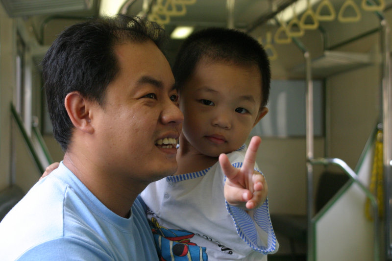 台灣鐵路旅遊攝影街拍帥哥父與子2005-07-31攝影照片18
